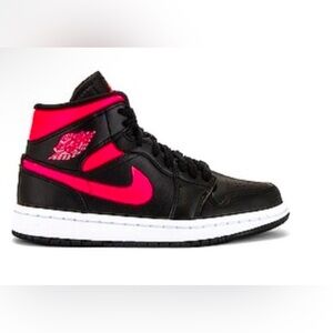 Air Jordan 1 Mid Sneaker
Jordan

Color: Black, Siren Red & White
Size: 8.5